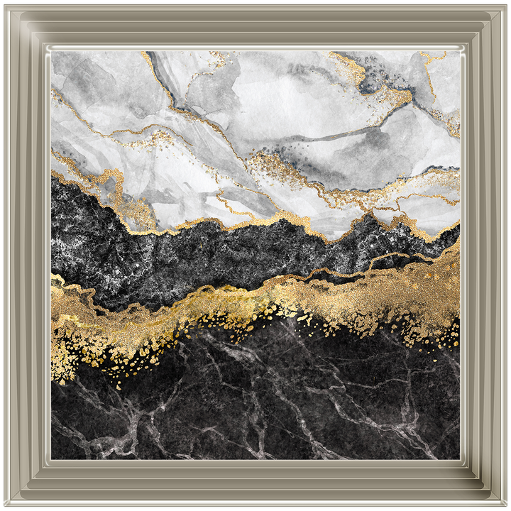 AB150 Black & Gold Geode