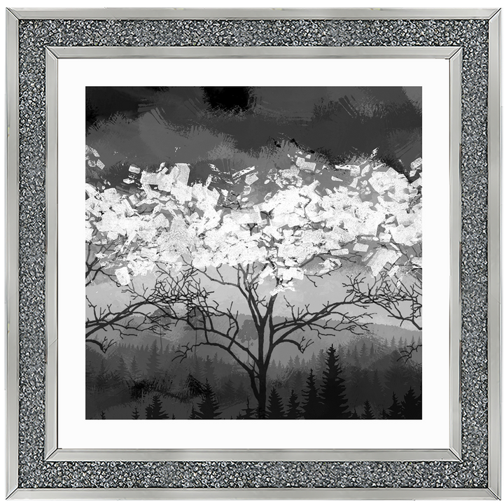 LS199 Lone Black & White Tree