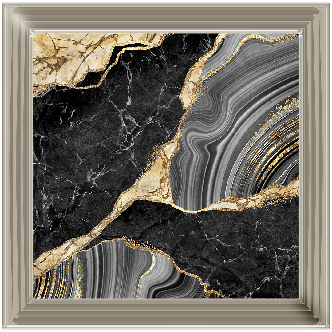 AB156 Black & Gold Marble