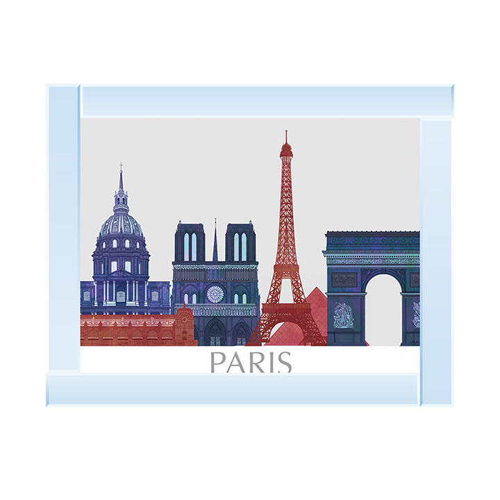 CY092 Paris Landmarks , Red Blue