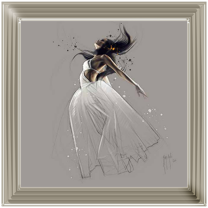 White Gown Sketch