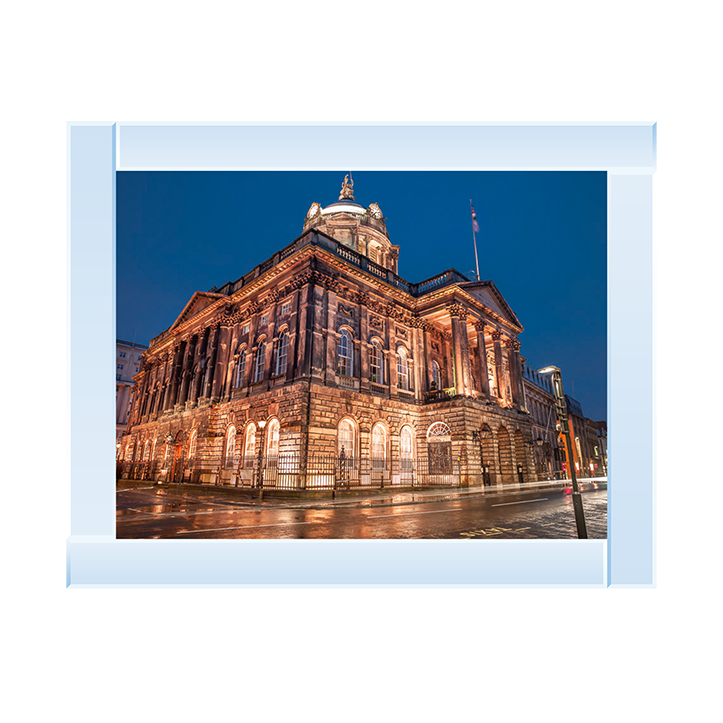CY039 Town Hall Building at night