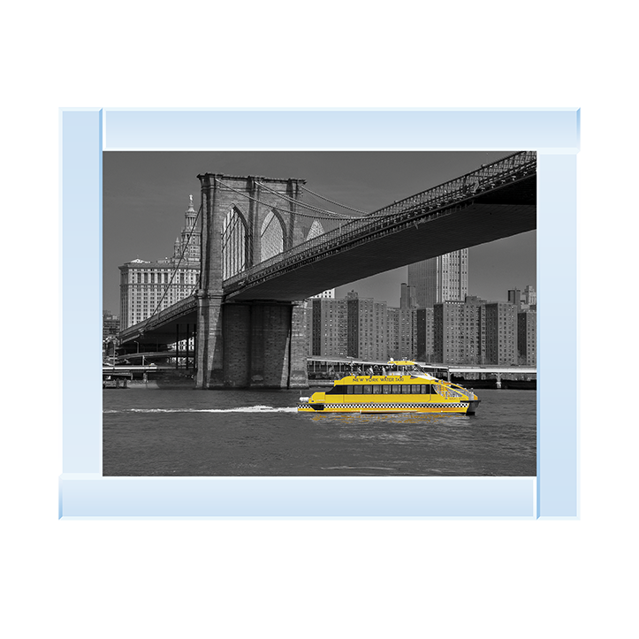 CY066 NY Water Taxi Under Brooklyn Bridge