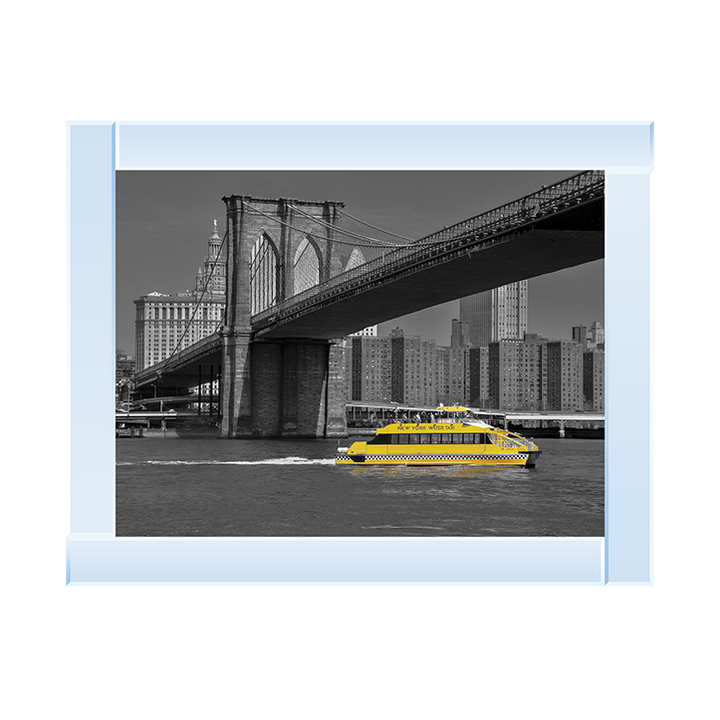 CY066 NY Water Taxi Under Brooklyn Bridge