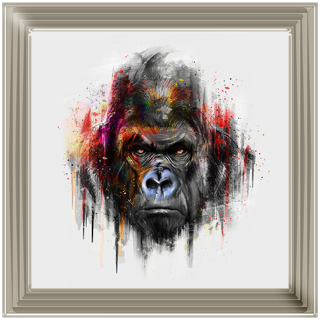 Red Gorilla Watercolour