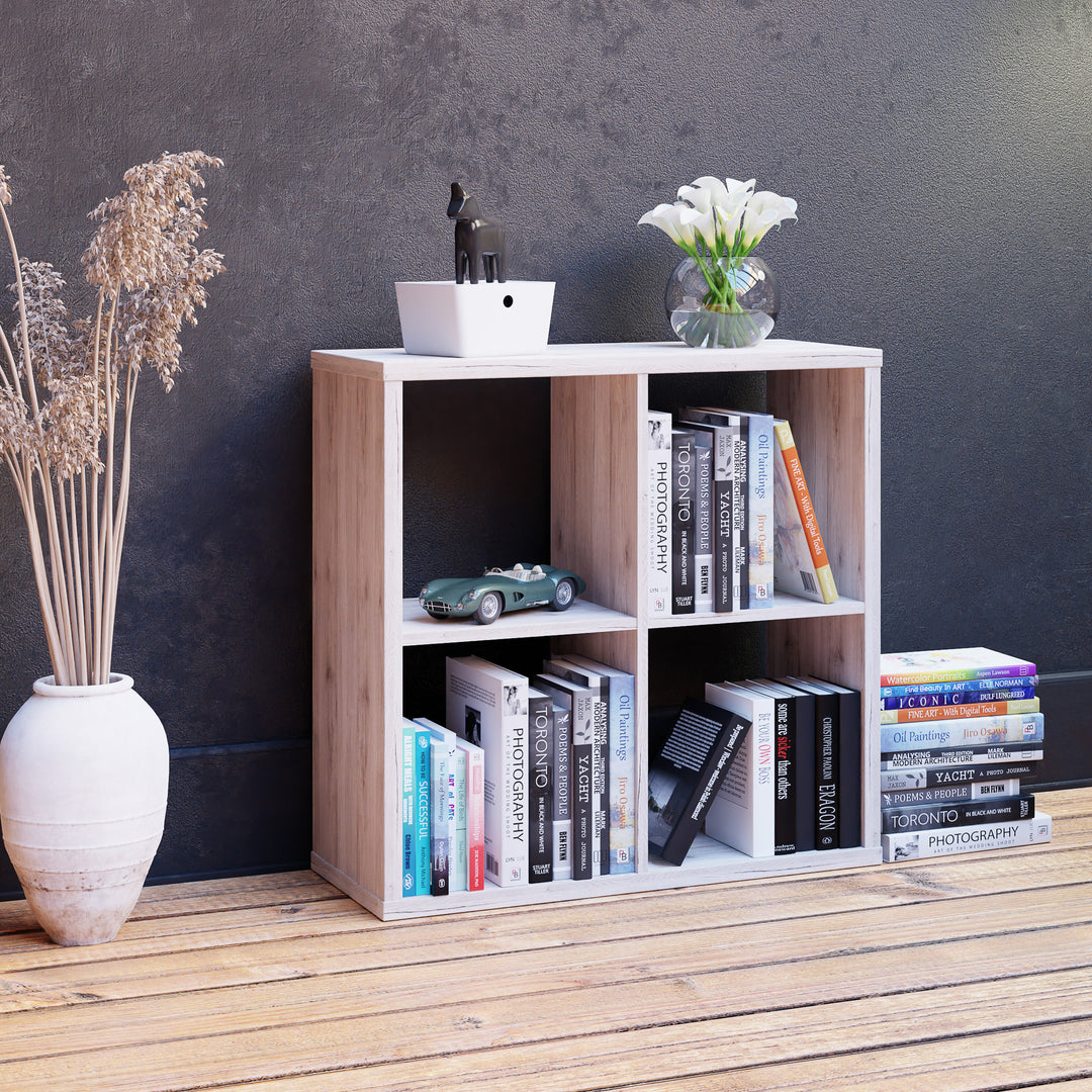 Mauro 2x2 Storage Unit in Sand Oak