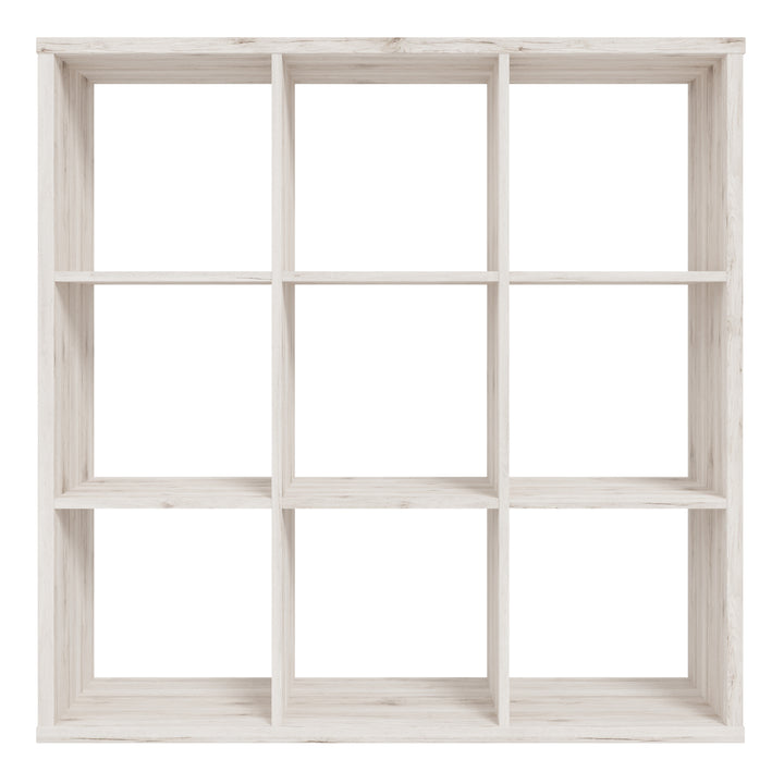 Mauro 3x3 Storage Unit in Sand Oak