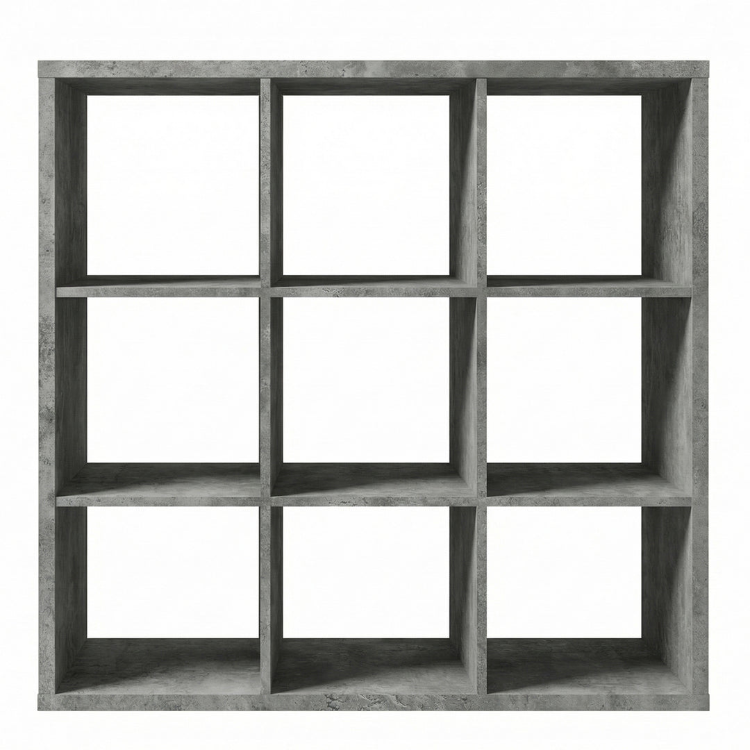 Mauro 3x3 Storage Unit in Concrete Grey