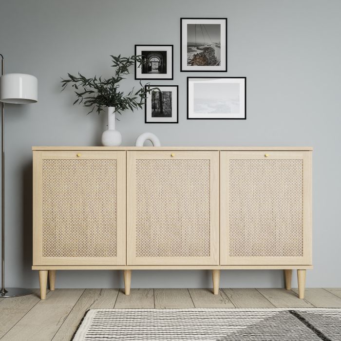 Calasetta Rattan Sideboard with 3 Doors