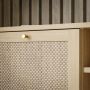 Calasetta TV Unit with 2 Doors and 1 Shelf in Natural Rattan Finish