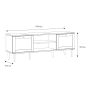 Calasetta TV Unit with 2 Doors and 1 Shelf in Natural Rattan Finish