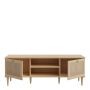 Calasetta TV Unit with 2 Doors and 1 Shelf in Natural Rattan Finish