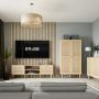 Calasetta TV Unit with 2 Doors and 1 Shelf in Natural Rattan Finish