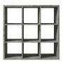 Mauro 3x3 Storage Unit in Concrete Grey