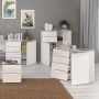 Sienna Chest with 4 Drawers and 1 Door in White Gloss