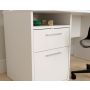 Tezaur White Gaming Desk with Colour Changing LED