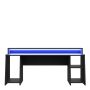 Tezaur Wide Black Gaming Desk with Colour Changing LED
