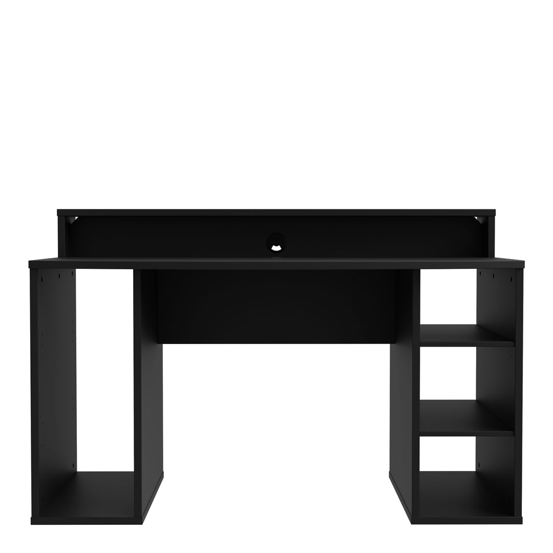 Tezaur Gaming Desk in Black with LED Lighting