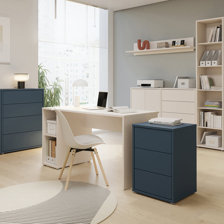 Alice Springs Desk with Open Shelf Storage in Sand