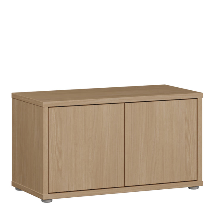 Alice Springs Bench with 2 Doors Push-to-Open in Elegancia Oak