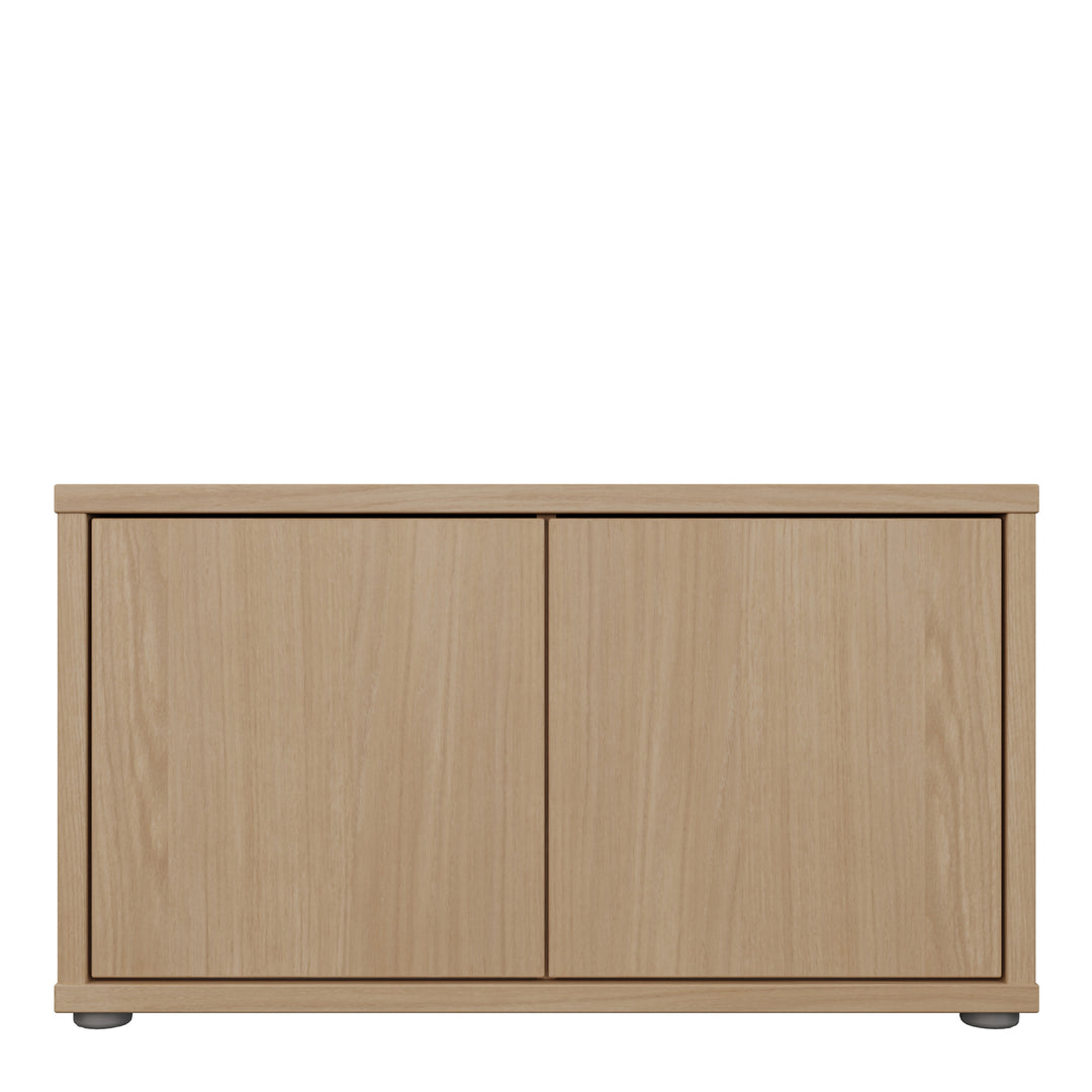 Alice Springs Bench with 2 Doors Push-to-Open in Elegancia Oak