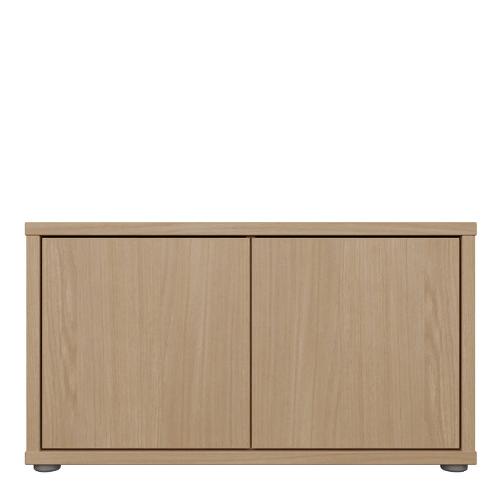Alice Springs Bench with 2 Doors Push-to-Open in Elegancia Oak