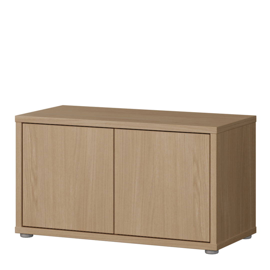 Alice Springs Bench with 2 Doors Push-to-Open in Elegancia Oak