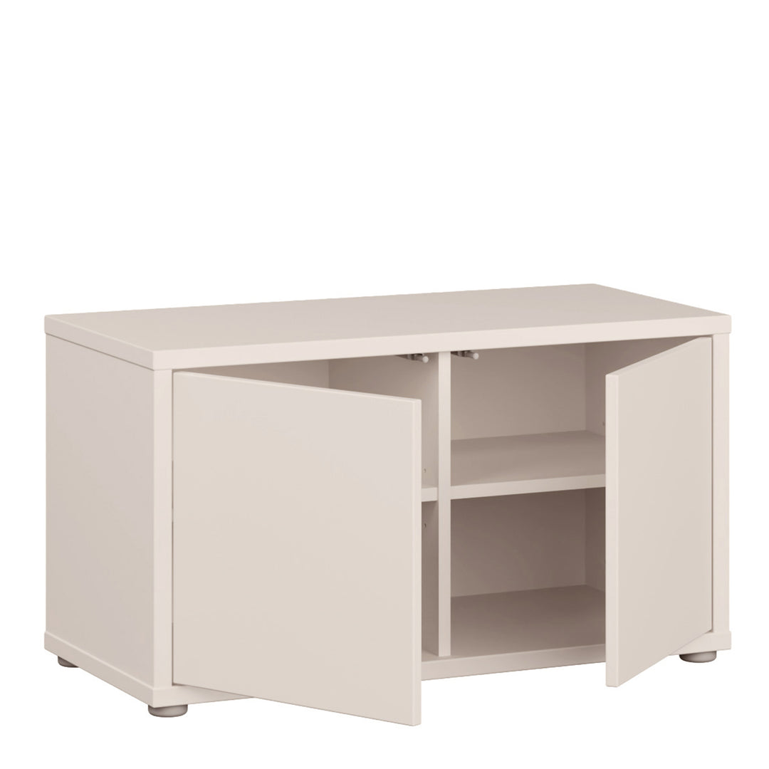 Alice Springs Bench with 2 Doors Push-to-Open in Sand