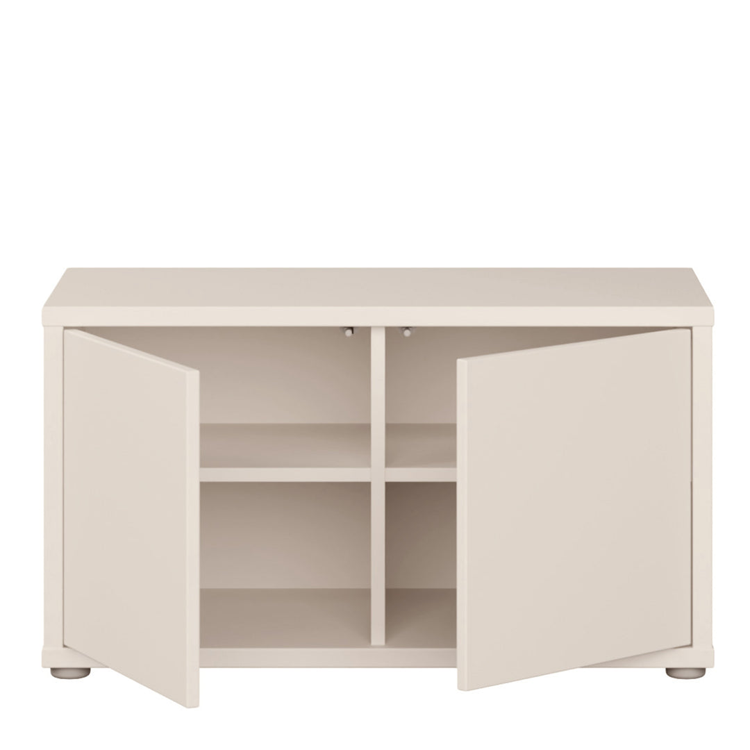 Alice Springs Bench with 2 Doors Push-to-Open in Sand