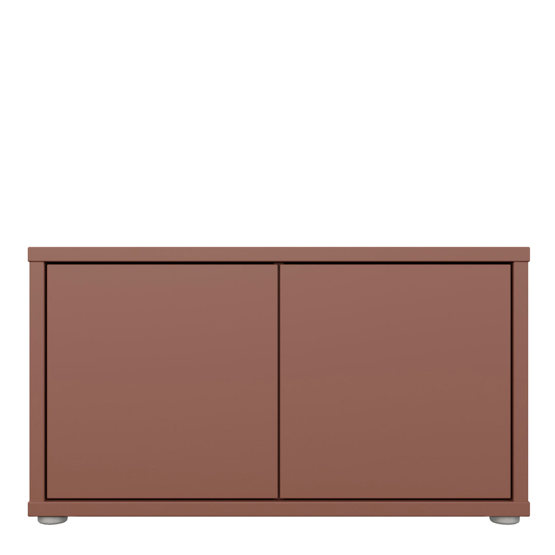 Alice Springs Bench with 2 Doors Push-to-Open in Terracotta