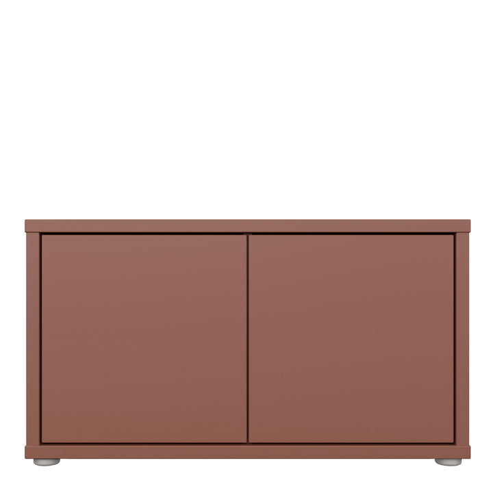Alice Springs Bench with 2 Doors Push-to-Open in Terracotta
