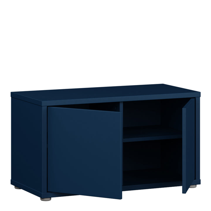 Alice Springs Bench with 2 Doors Push-to-Open in Night Blue