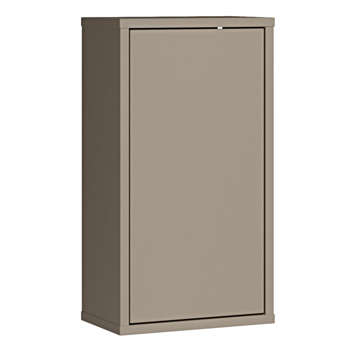 Alice Springs Hanging Storage Cupboard with 1 Door Push-to-Open in Taupe