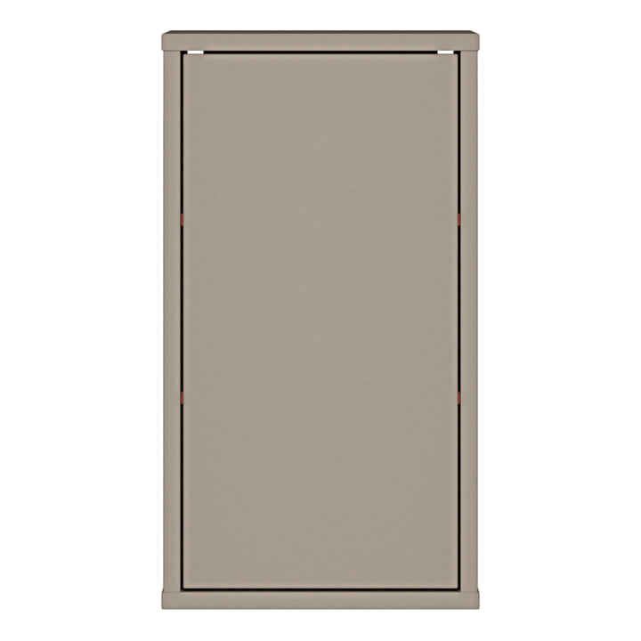 Alice Springs Hanging Storage Cupboard with 1 Door Push-to-Open in Taupe