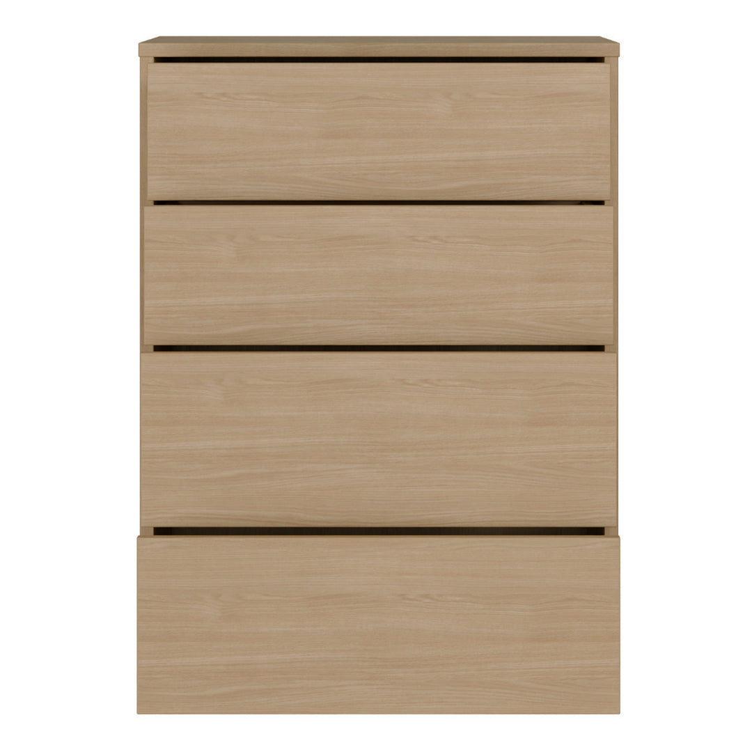 Alice Springs 4 Drawer Chest with Push-to-Open Drawers in Elegancia Oak
