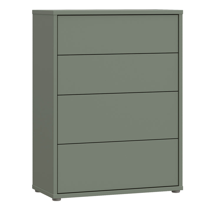 Alice Springs 4 Drawer Chest with Push-to-Open Drawers in Sage Green