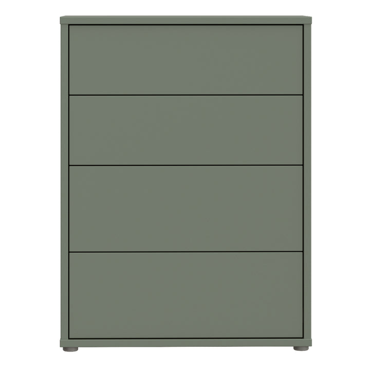 Alice Springs 4 Drawer Chest with Push-to-Open Drawers in Sage Green