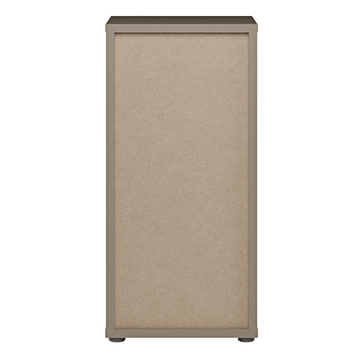 Alice Springs Low Bathroom Storage Cabinet with 1 Door Push-to-Open & 1 Drawer Push-to-Open in Taupe