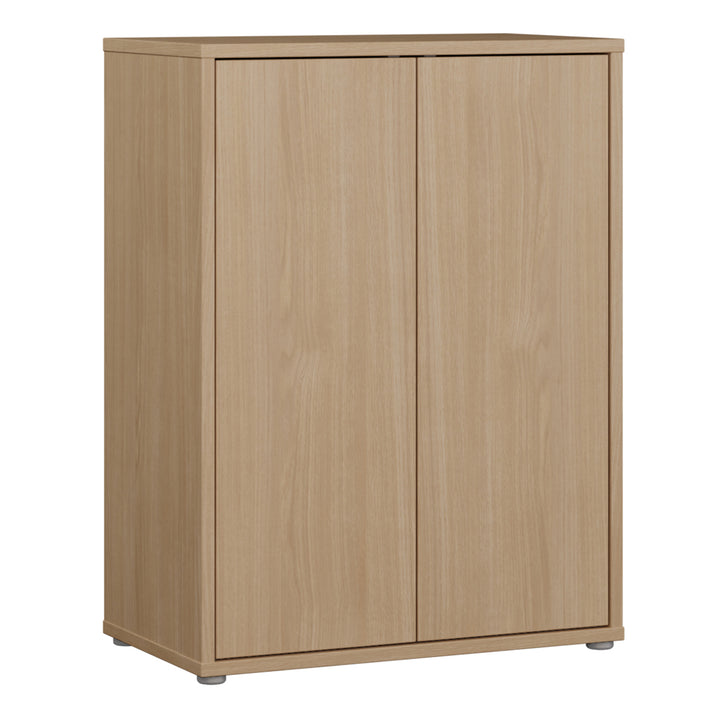 Alice Springs 2 Door Cupboard with Push-to-Open Doors in Elegancia Oak