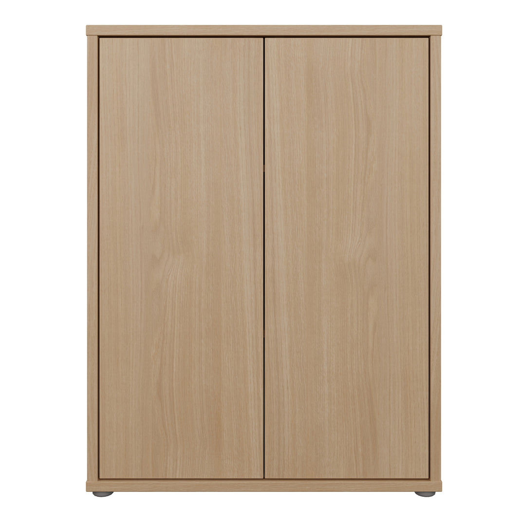 Alice Springs 2 Door Cupboard with Push-to-Open Doors in Elegancia Oak