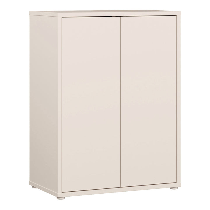 Alice Springs 2 Door Cupboard with Push-to-Open Doors in Sand