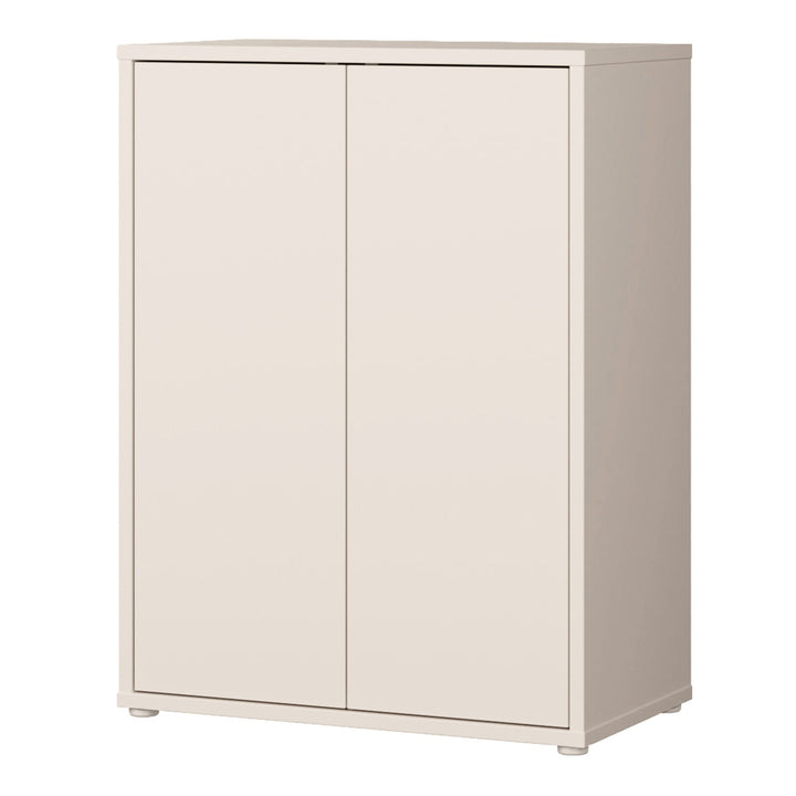 Alice Springs 2 Door Cupboard with Push-to-Open Doors in Sand