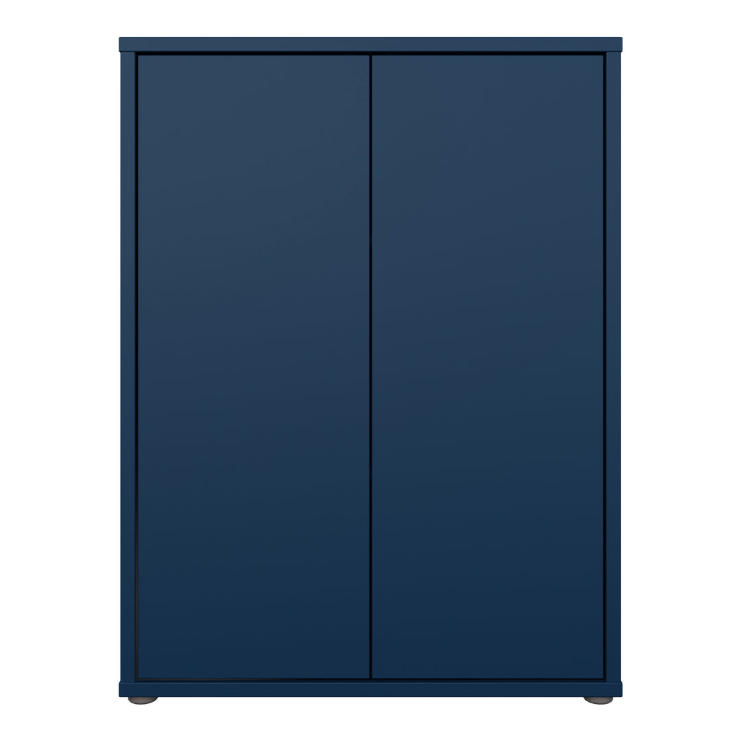 Alice Springs 2 Door Cupboard with Push-to-Open Doors in Night Blue