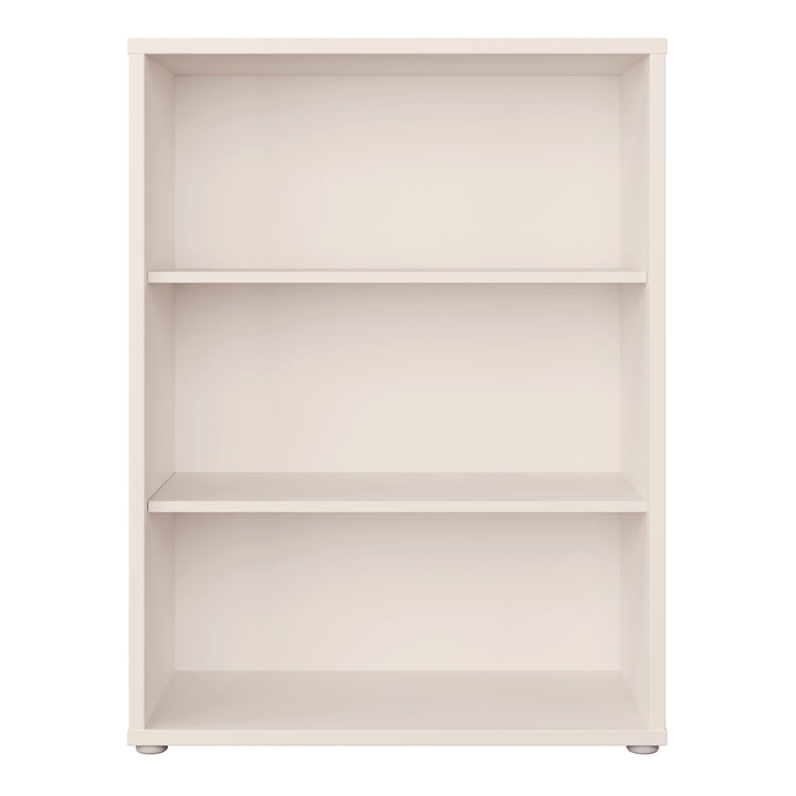 Alice Springs Low Wide Bookcase with Open Shelving in Sand