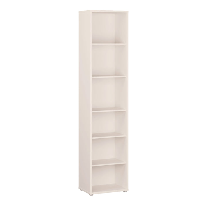 Alice Springs Tall Narrow Bookcase with 5 Shelves in Sand