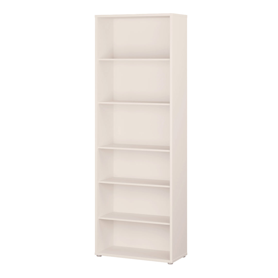 Alice Springs Tall Wide Bookcase with 5 Shelves in Sand