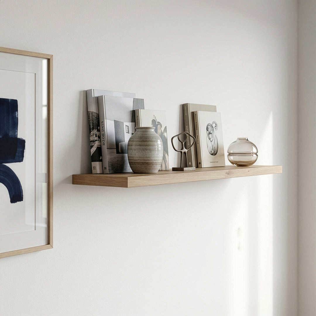 Corona 140cm Wall Shelf in Artisan Oak