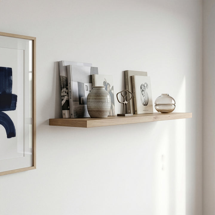 Corona 140cm Wall Shelf in Artisan Oak