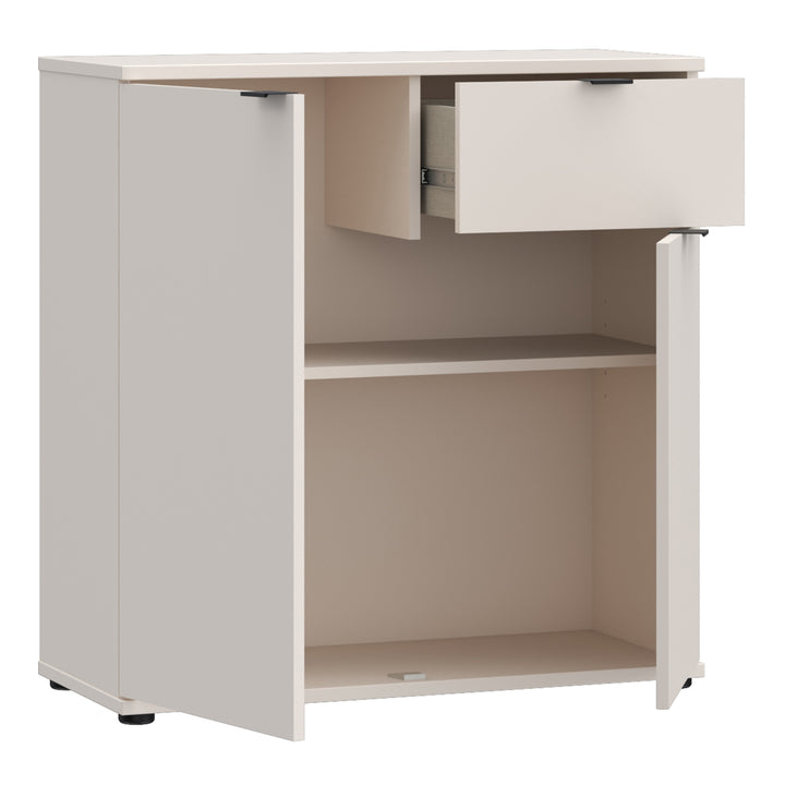 Ganymede 2 Door Cupboard with Drawer in Sand