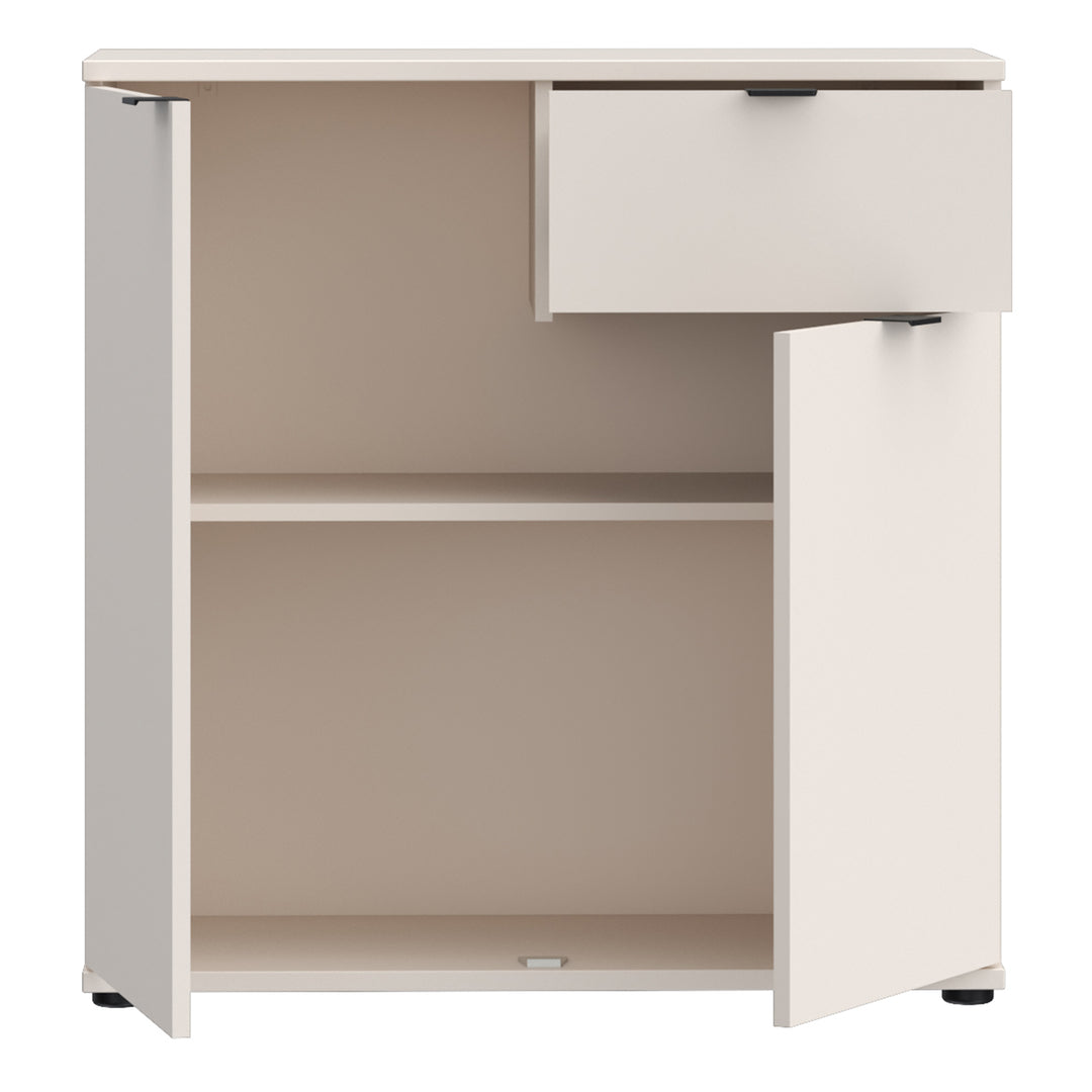 Ganymede 2 Door Cupboard with Drawer in Sand